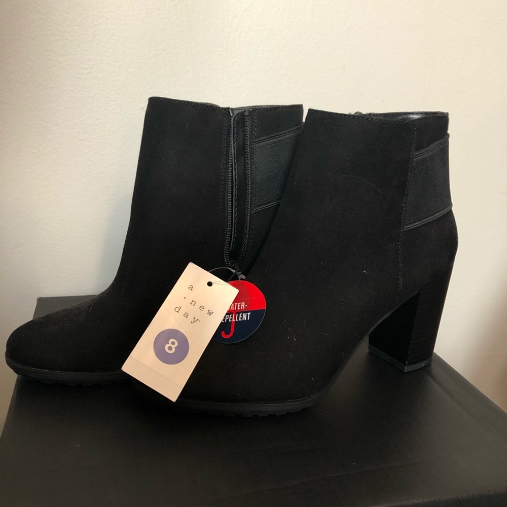 Ankle booties with heel